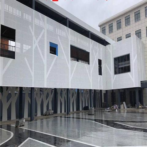 木纹铝单板外墙效果图大全